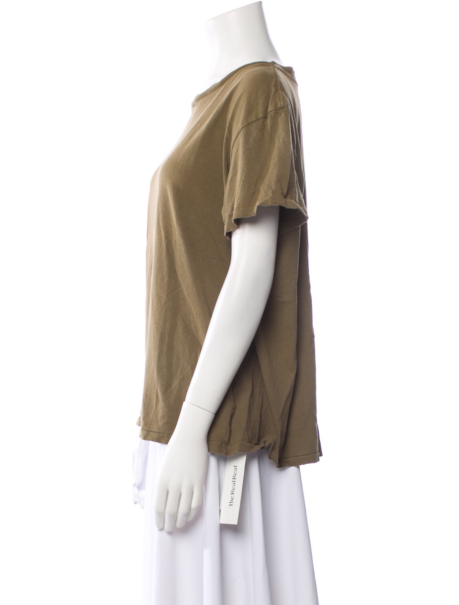 Nili Lotan Bateau Neckline Short Sleeve T-Shirt