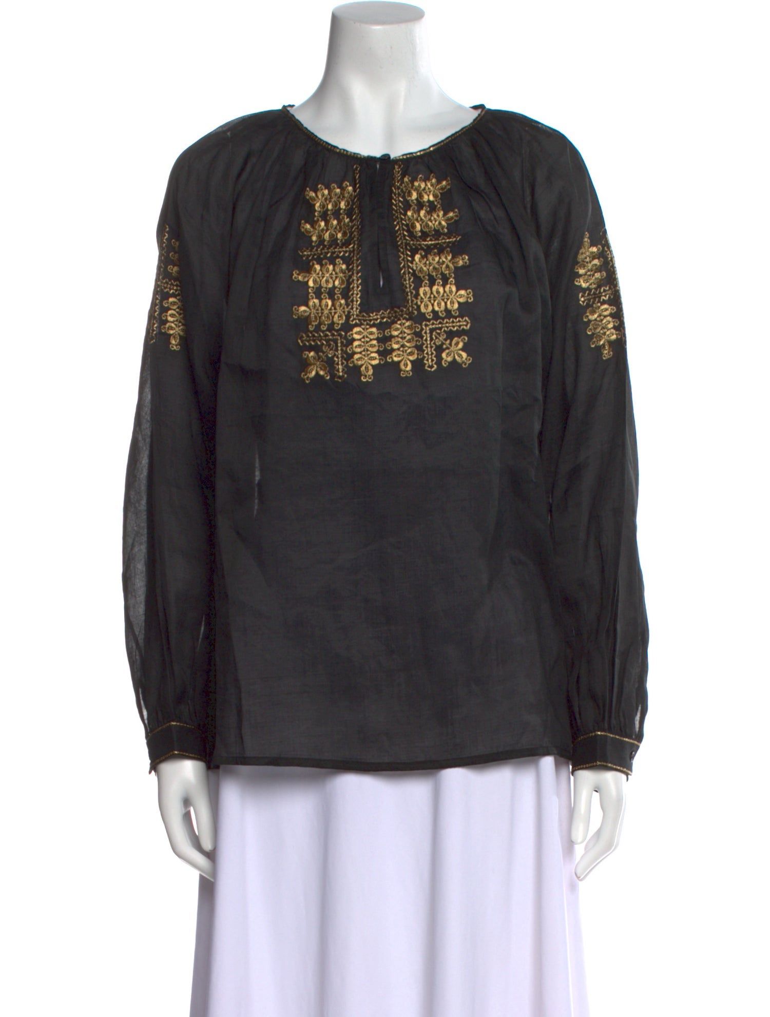 Nili Lotan Silk Patterned Blouse