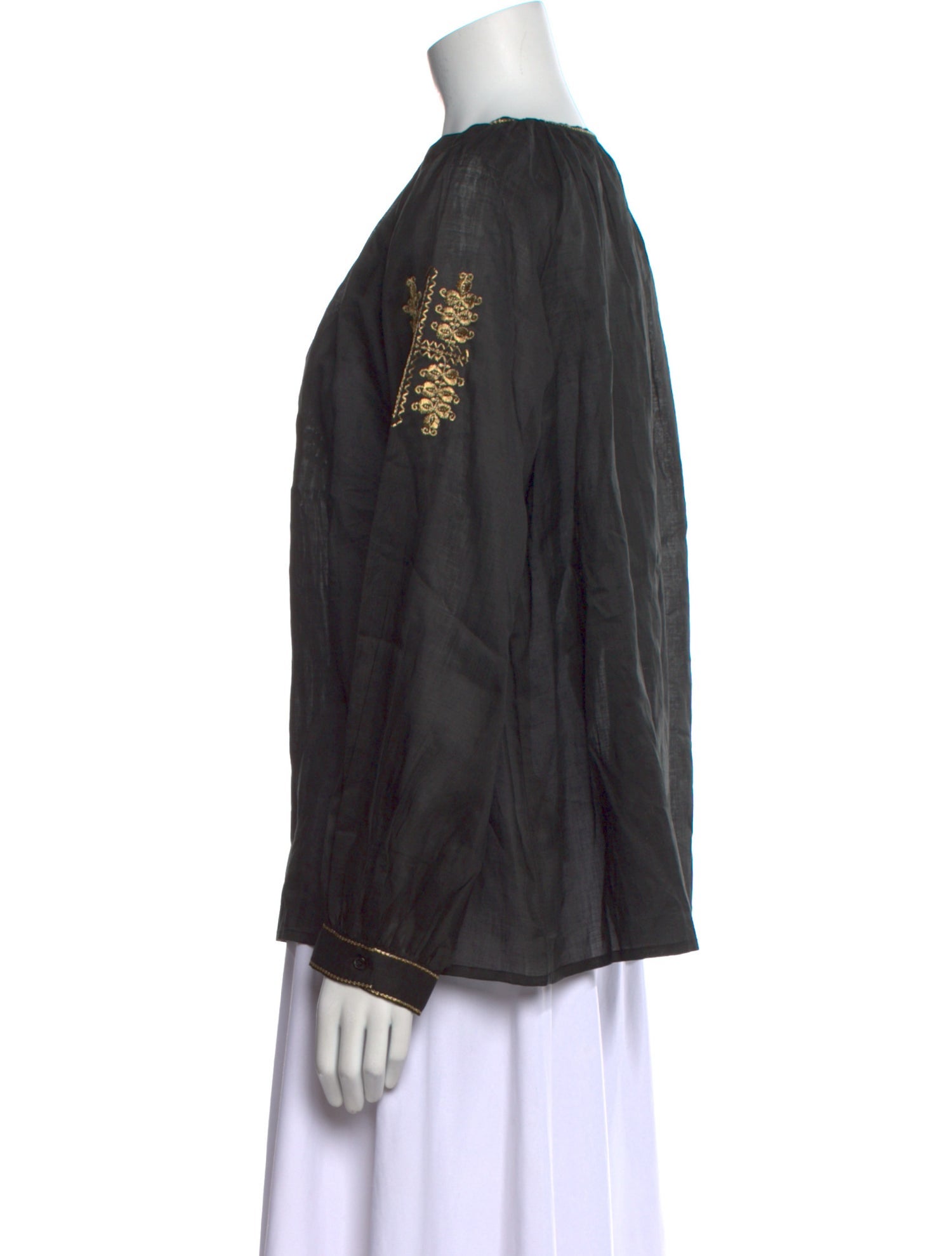 Nili Lotan Silk Patterned Blouse