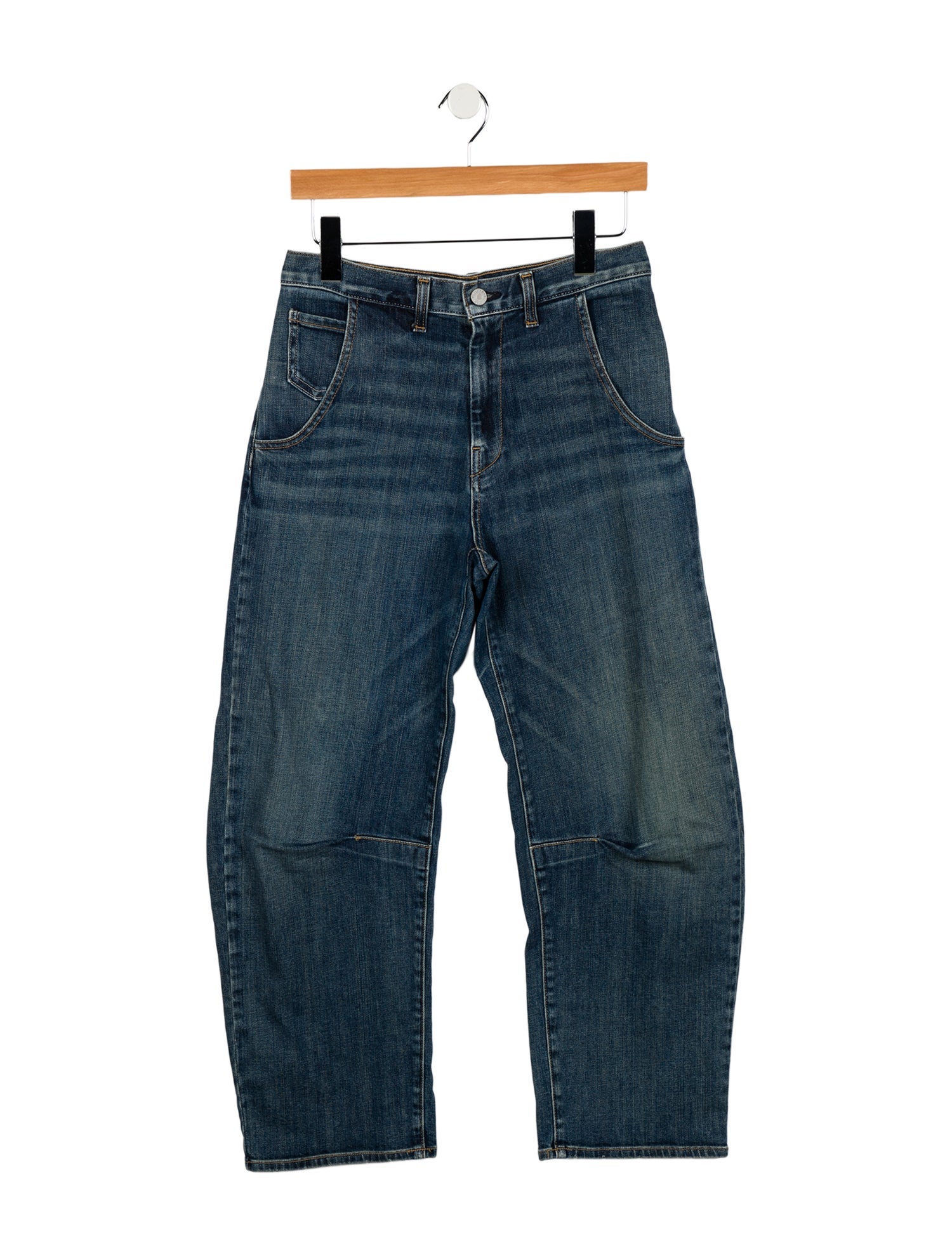 Nili Lotan Mid-Rise Straight Leg Jeans