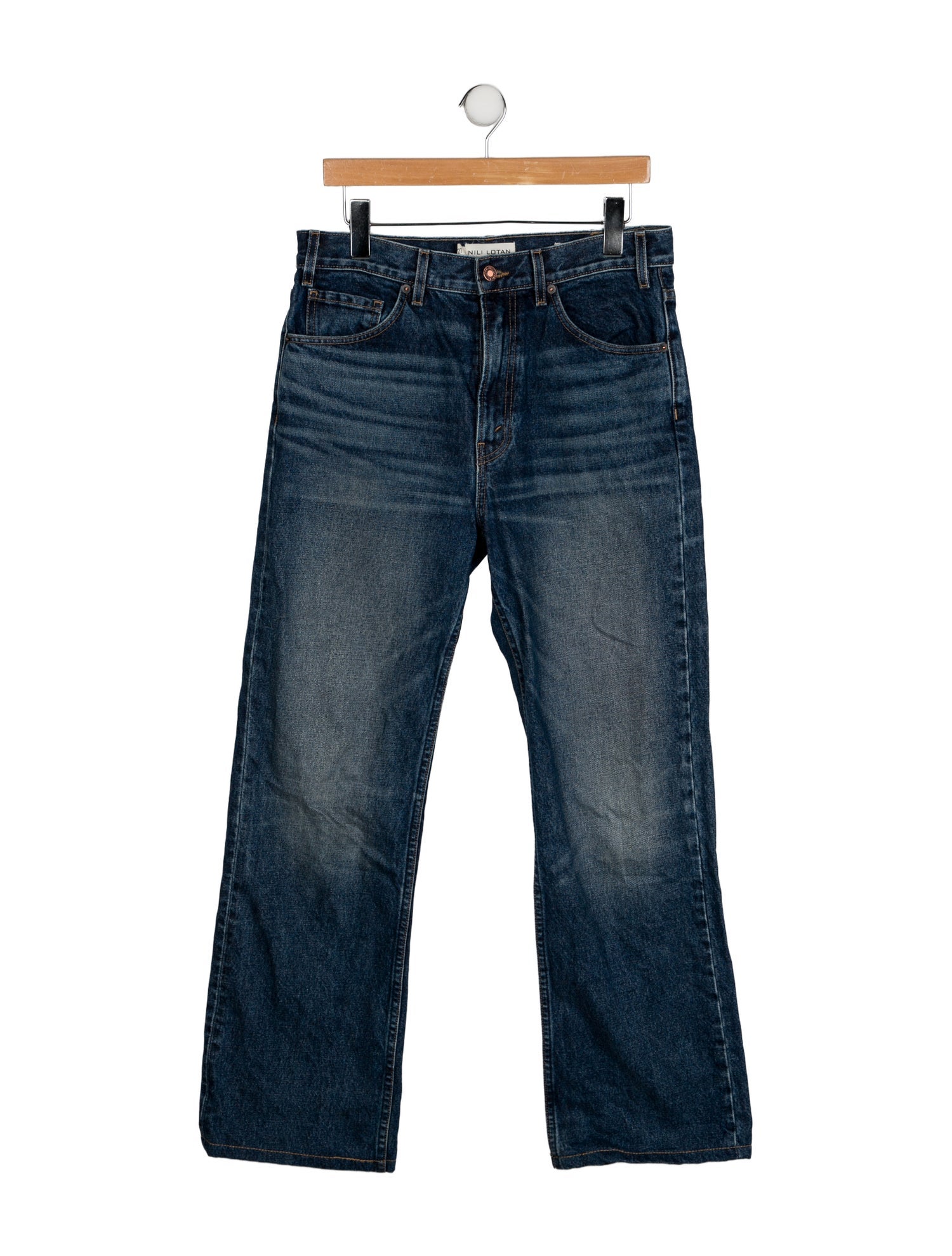 Nili Lotan High-Rise Wide Leg Jeans