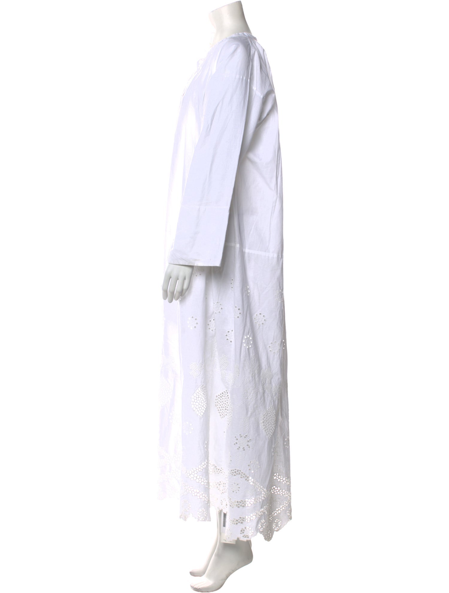 Nili Lotan Tie Neck Long Dress