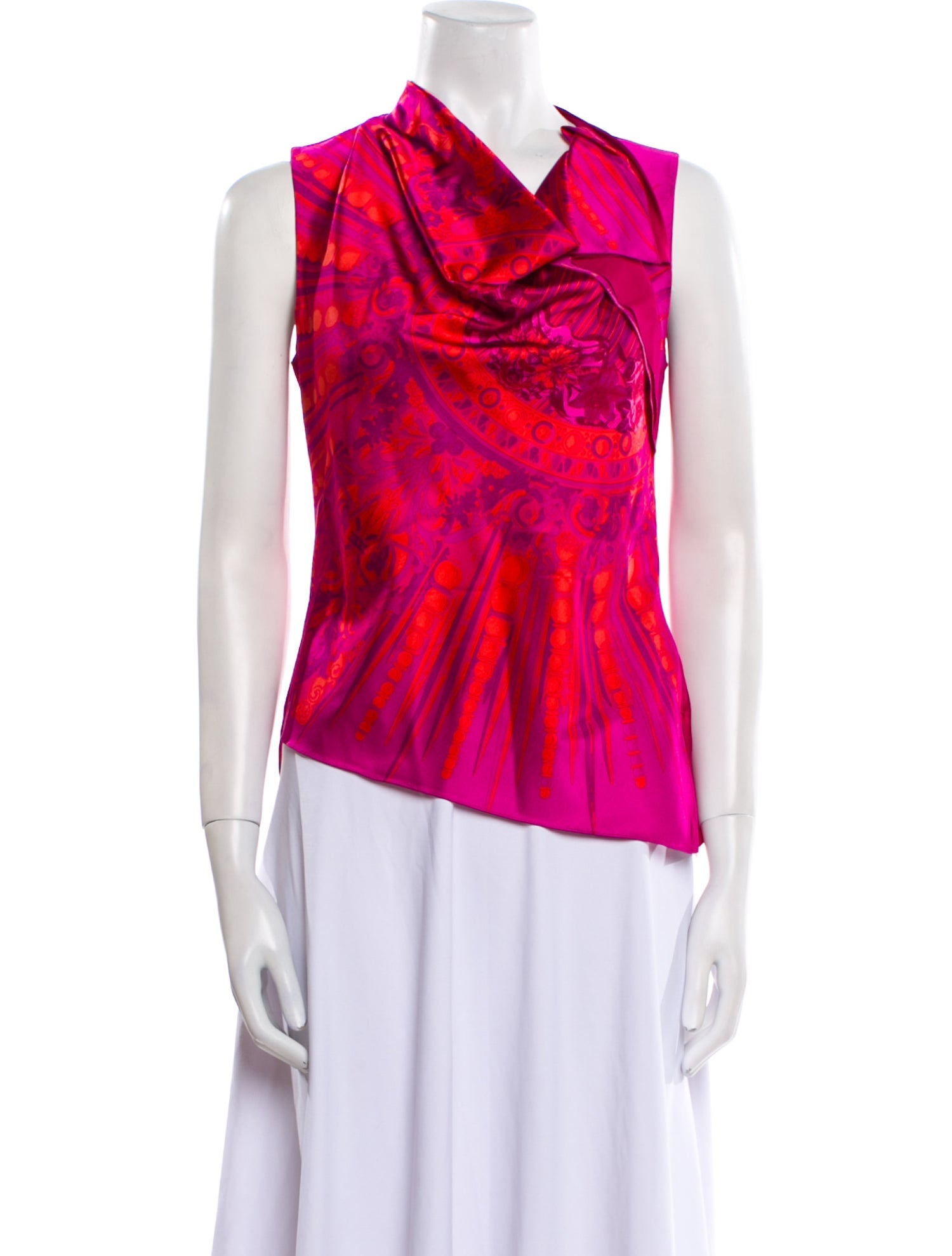 Nili Lotan Silk Printed Top