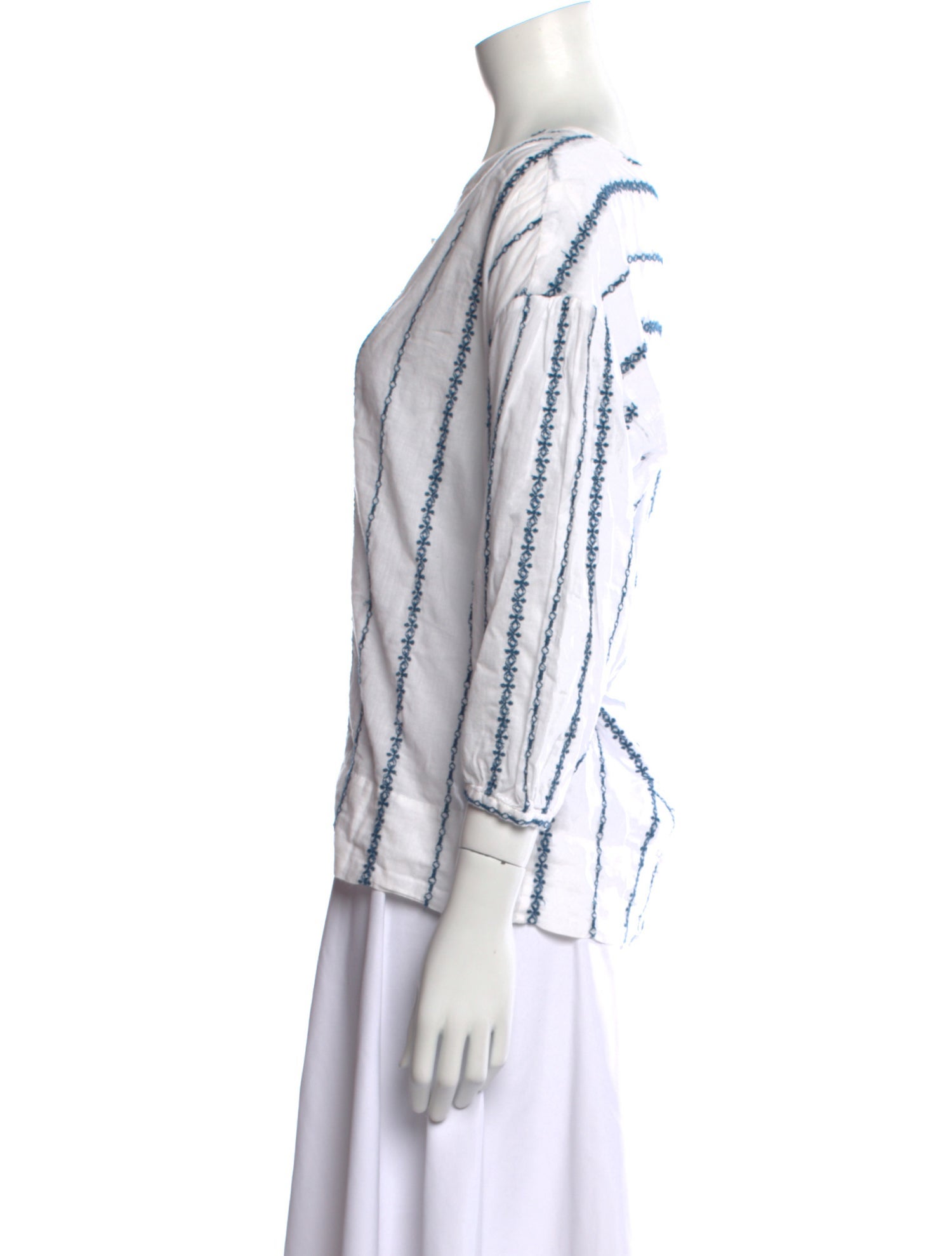 Nili Lotan Striped Bateau Neckline Top