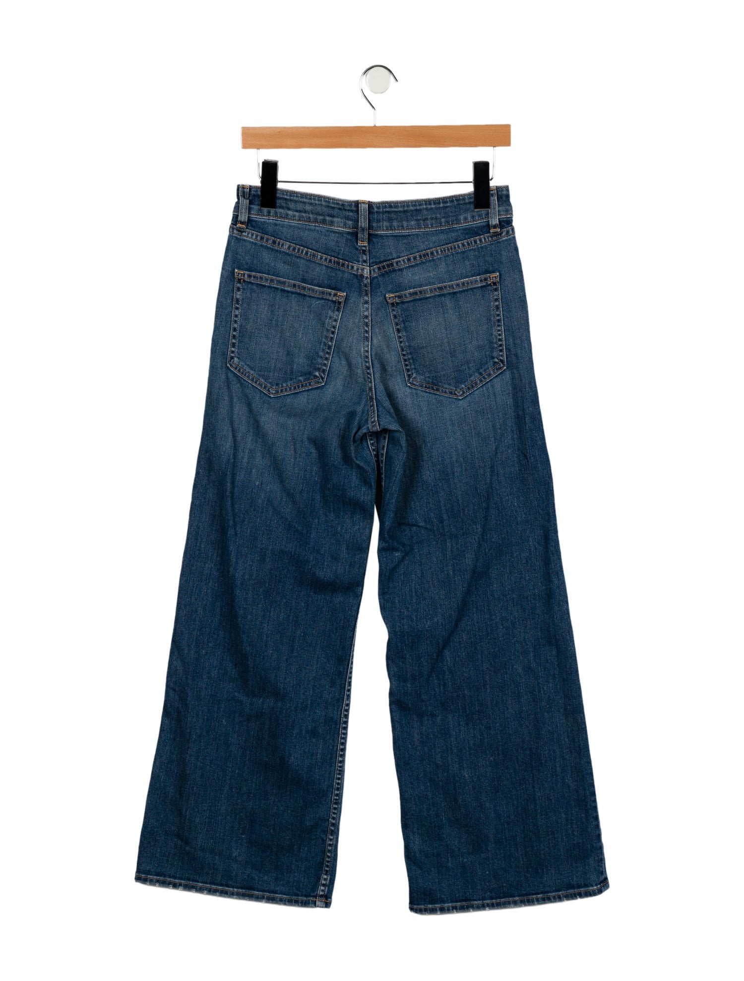 Nili Lotan Mid-Rise Wide Leg Jeans