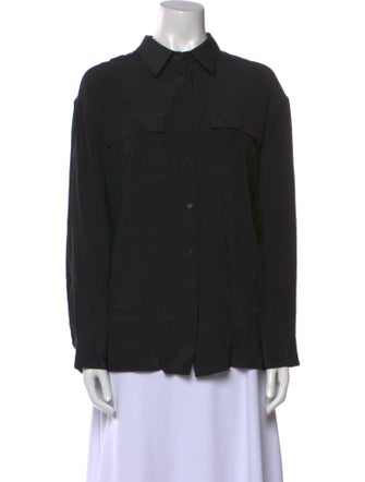 Nili Lotan Long Sleeve Button-Up Top