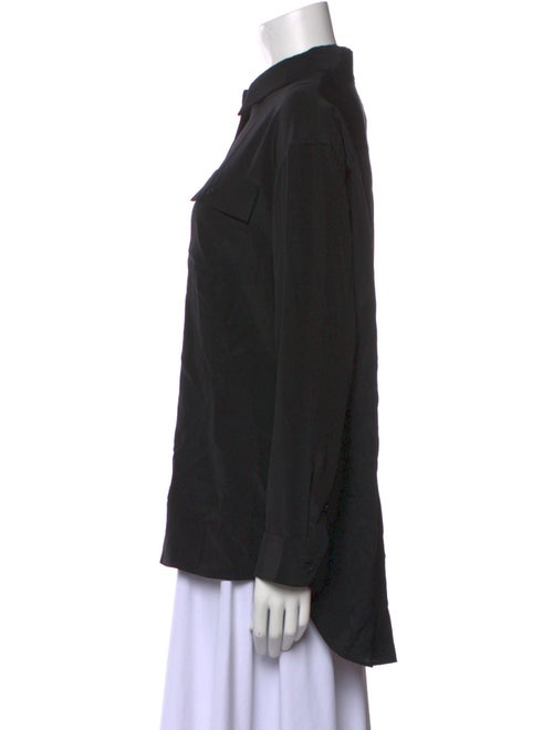 Nili Lotan Long Sleeve Button-Up Top