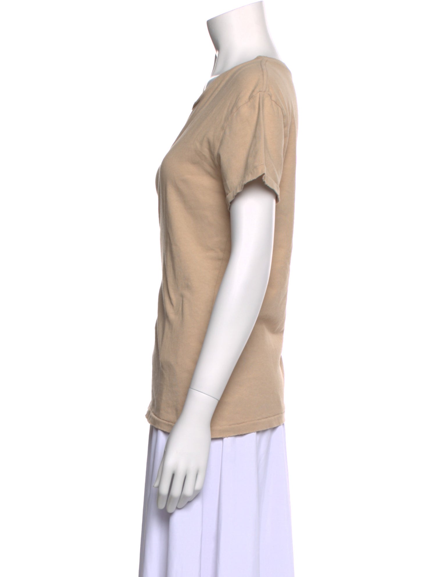 Nili Lotan Scoop Neck Short Sleeve T-Shirt