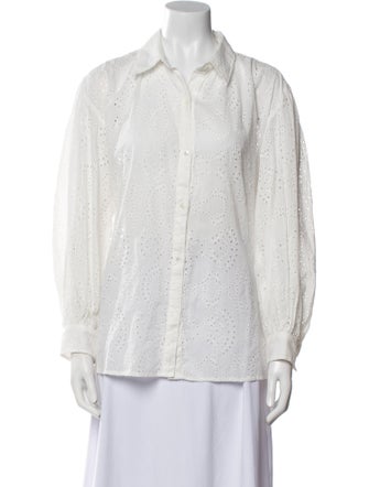 Nili Lotan Long Sleeve Button-Up Top
