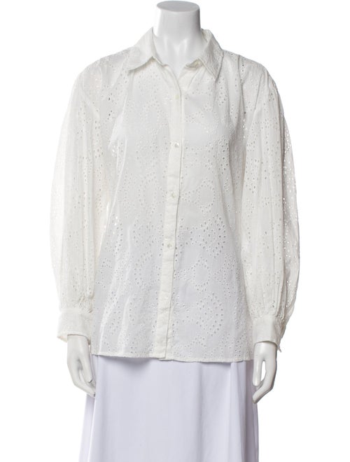 Nili Lotan Long Sleeve Button-Up Top