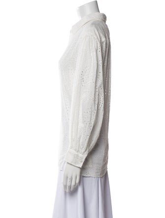 Nili Lotan Long Sleeve Button-Up Top