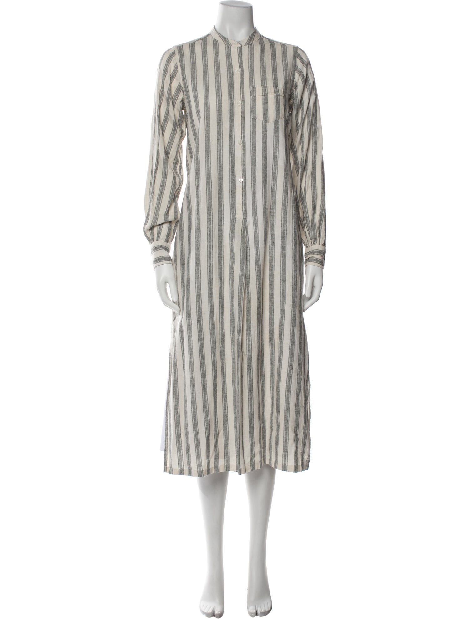 Nili Lotan Striped Long Dress