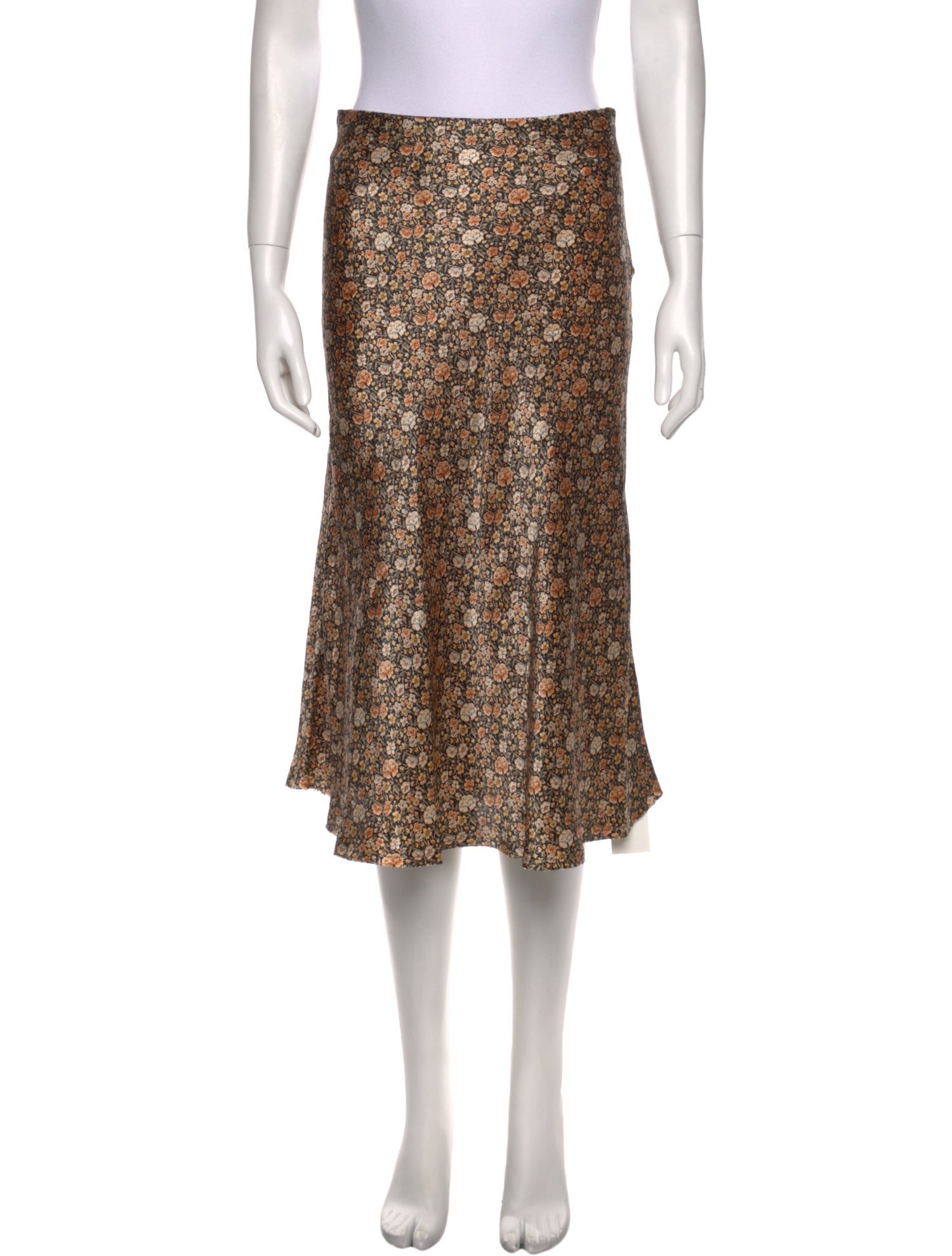 Nili Lotan Silk Knee-Length Skirt