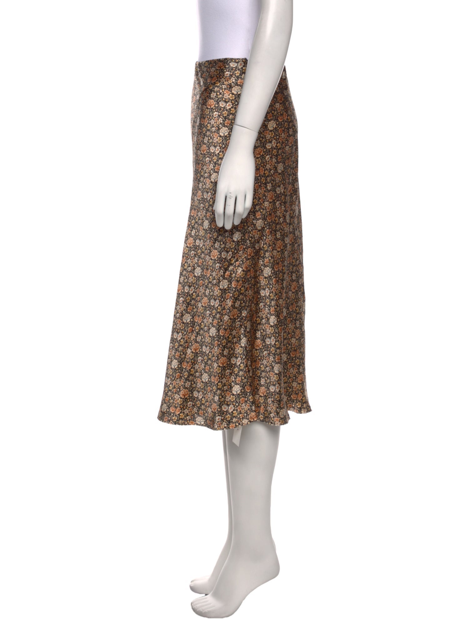 Nili Lotan Silk Knee-Length Skirt