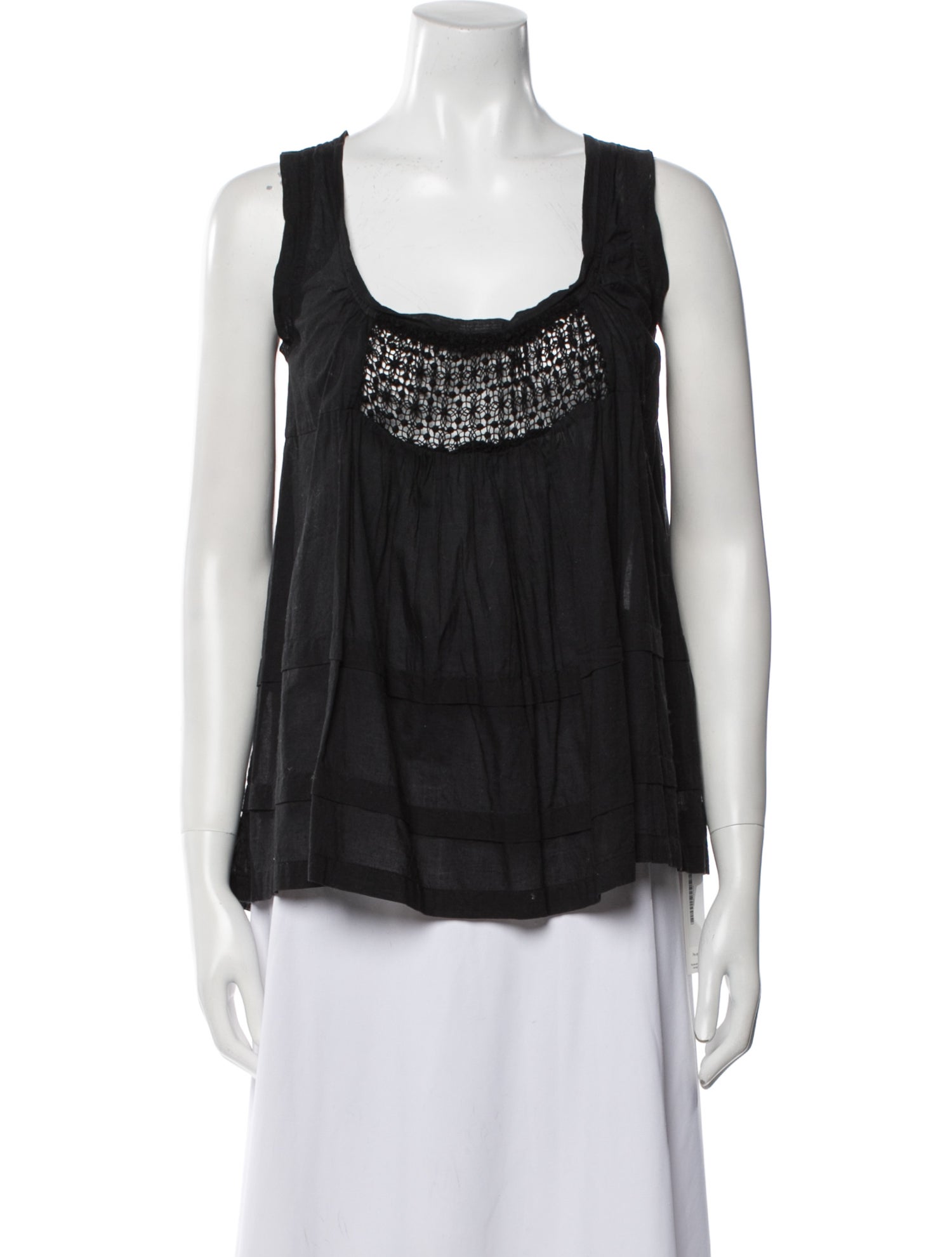 Nili Lotan Scoop Neck Sleeveless Top