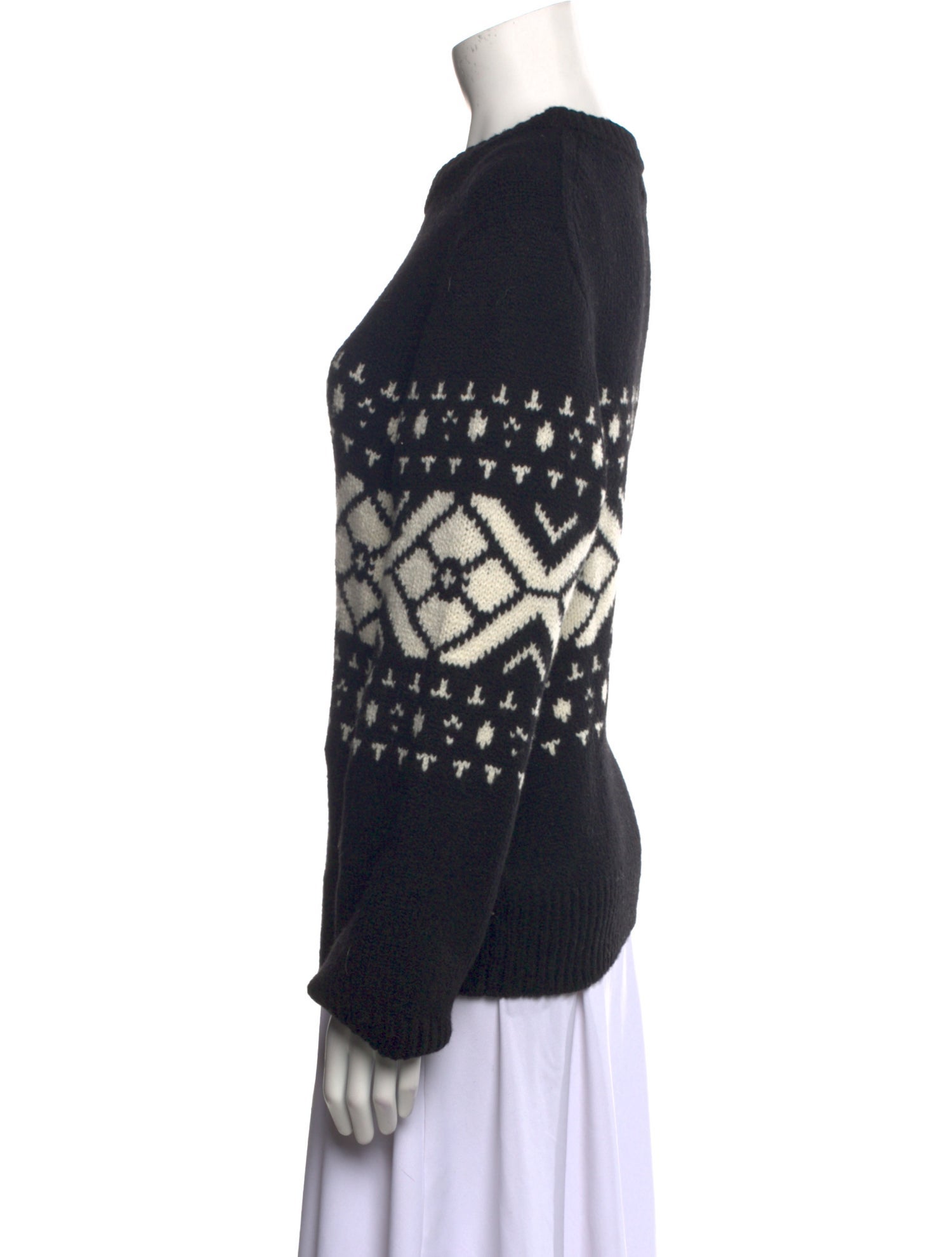 Nili Lotan Wool Printed Sweater