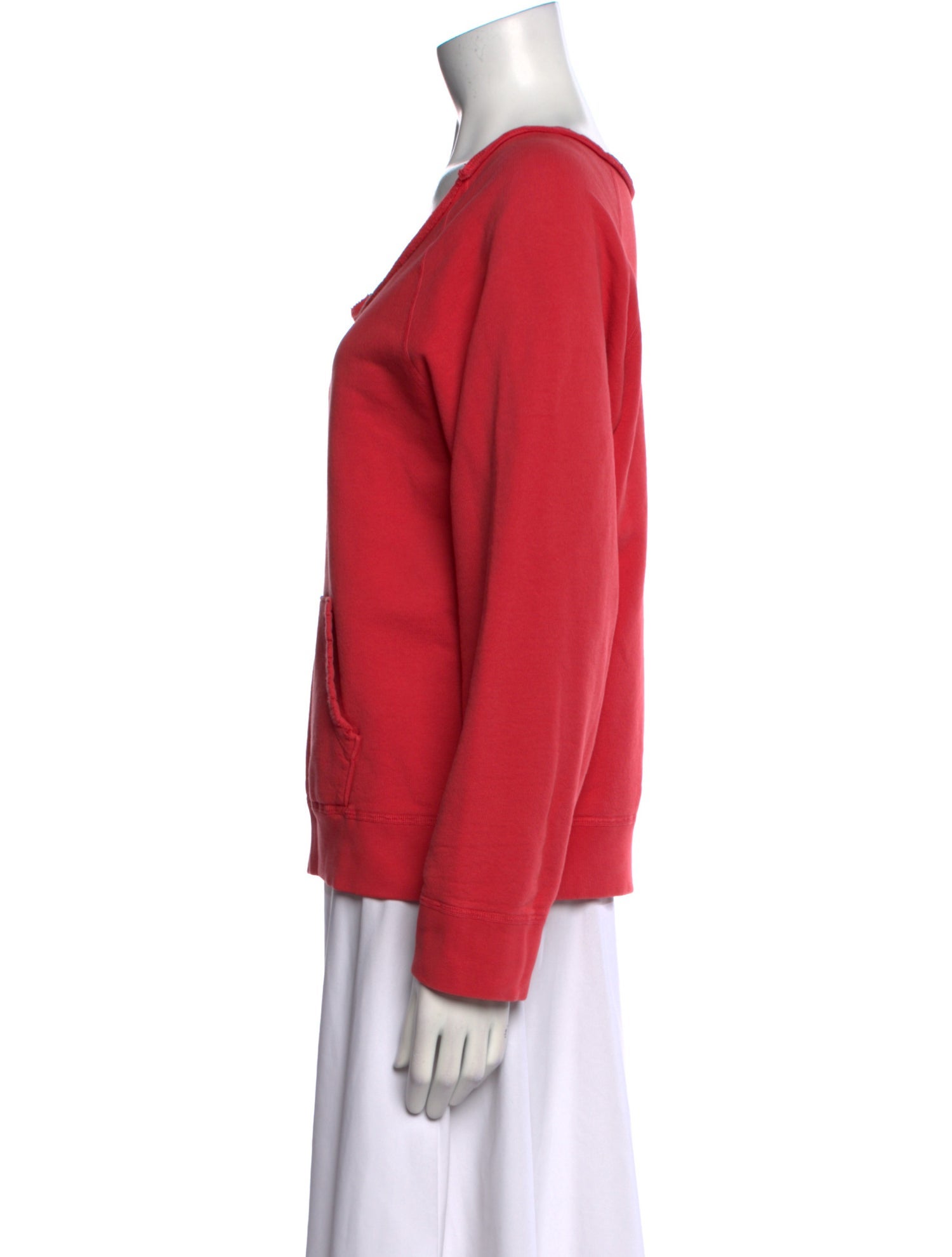 Nili Lotan V-Neck Long Sleeve Sweatshirt