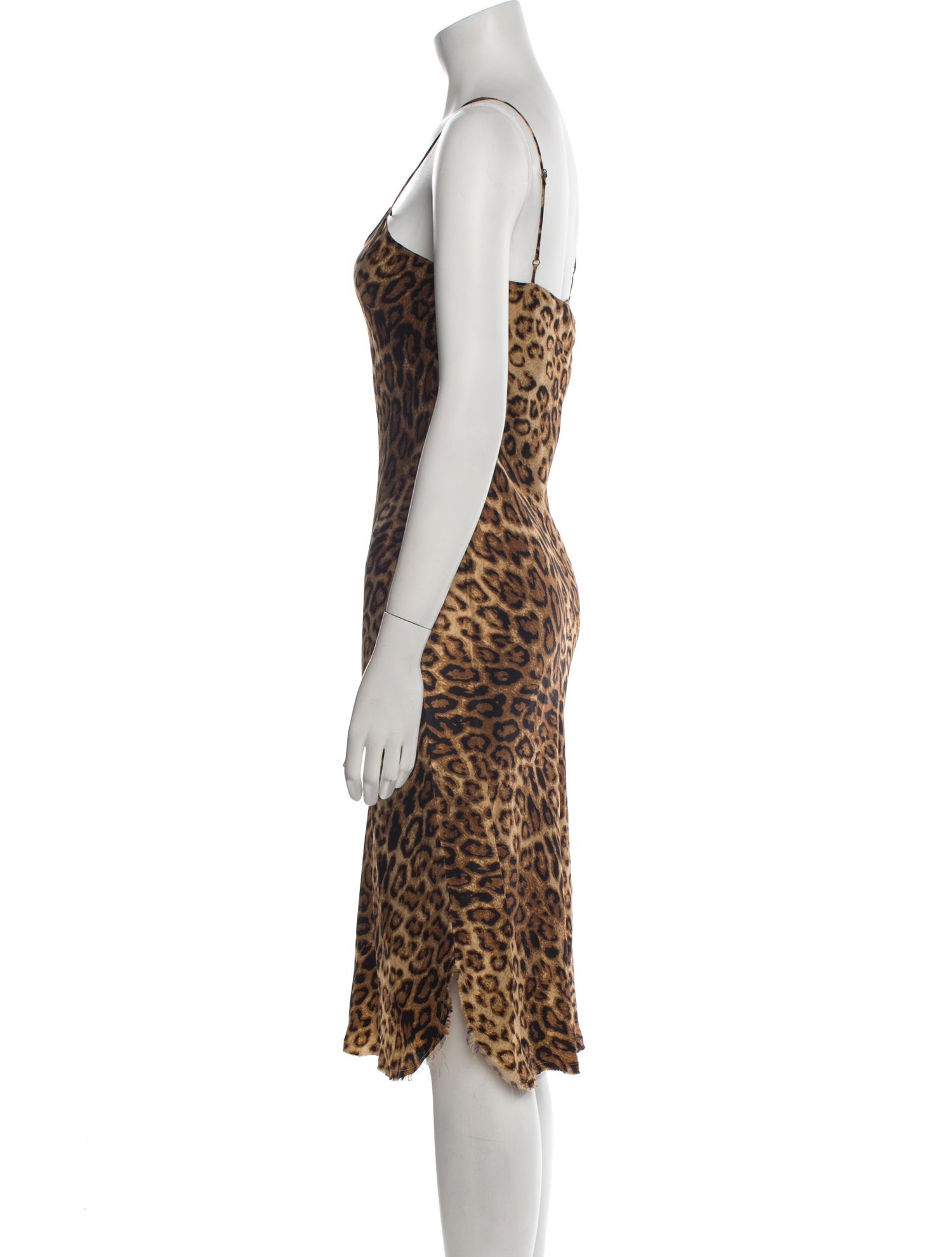 Nili Lotan Animal Print Midi Length Dress