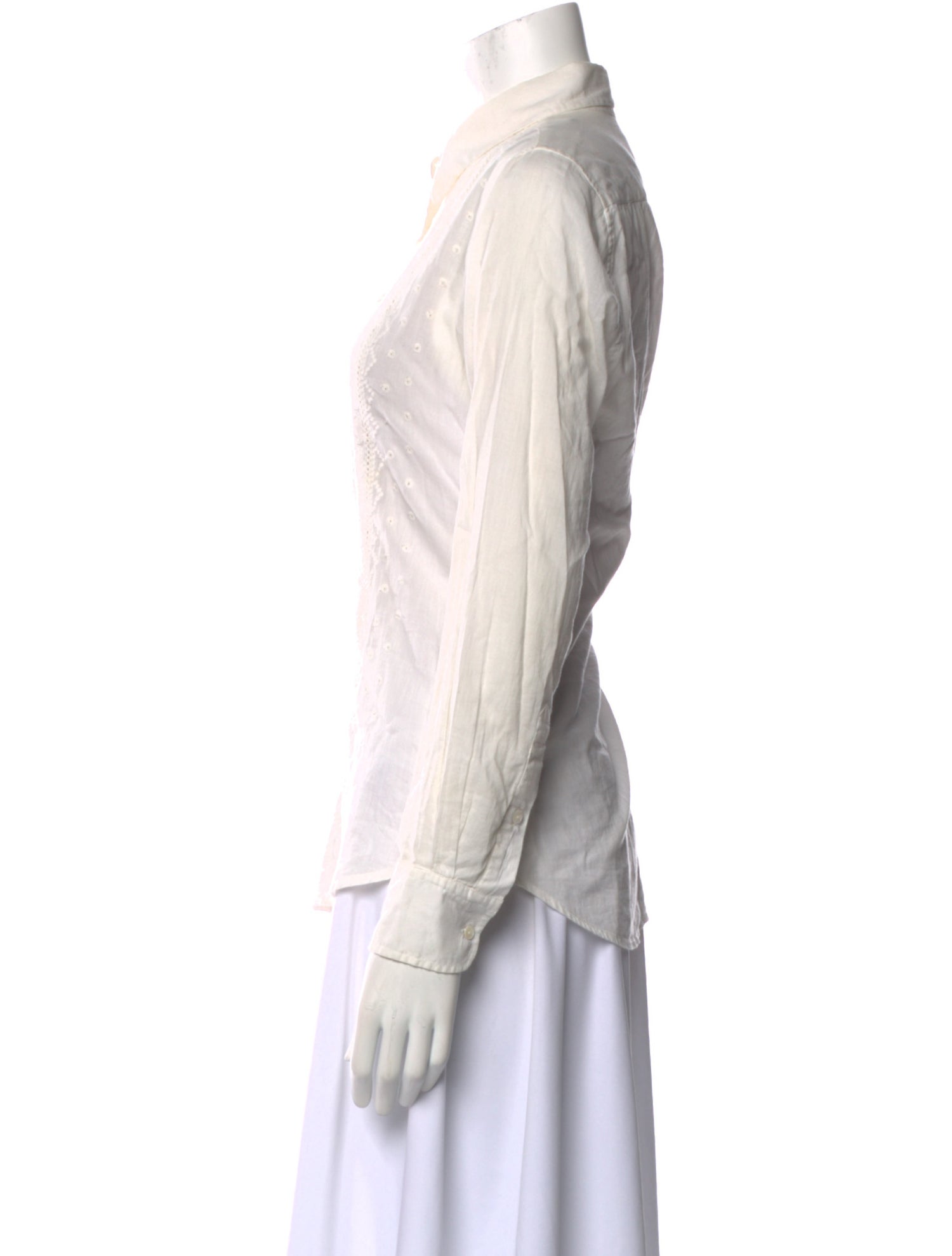 Nili Lotan Long Sleeve Button-Up Top