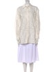 Nili Lotan Lace Pattern Long Sleeve Tunic