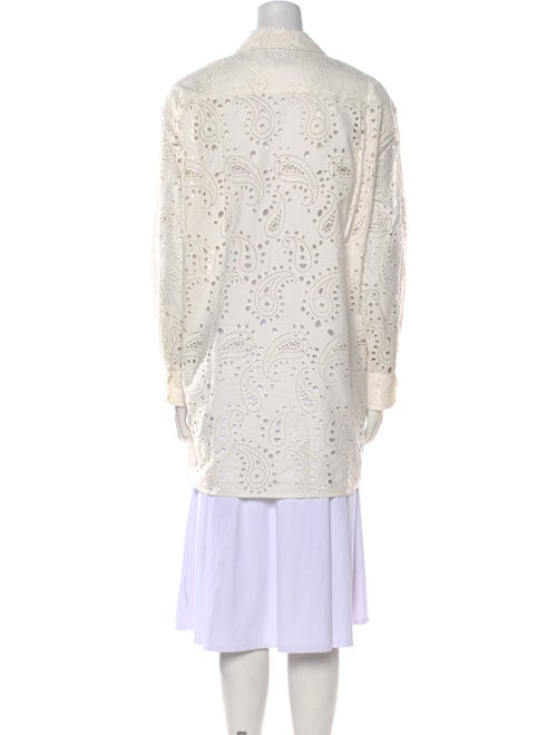 Nili Lotan Lace Pattern Long Sleeve Tunic