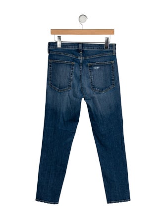 Nili Lotan Mid-Rise Straight Leg Jeans