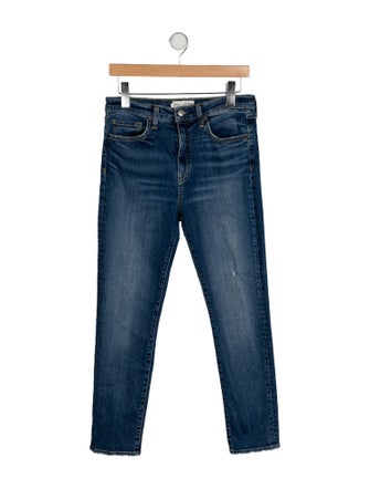 Nili Lotan Mid-Rise Skinny Leg Jeans