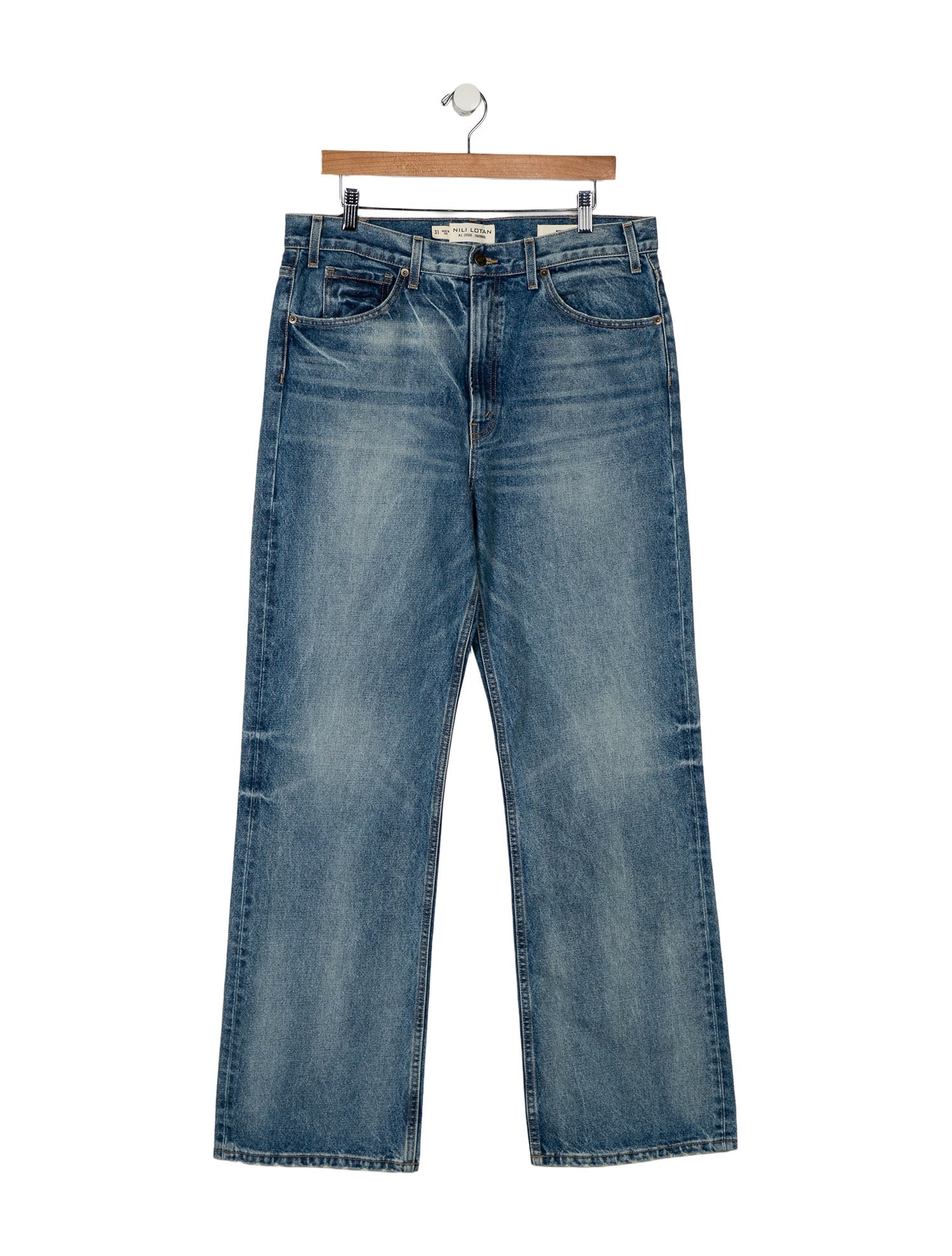 Nili Lotan High-Rise Wide Leg Jeans