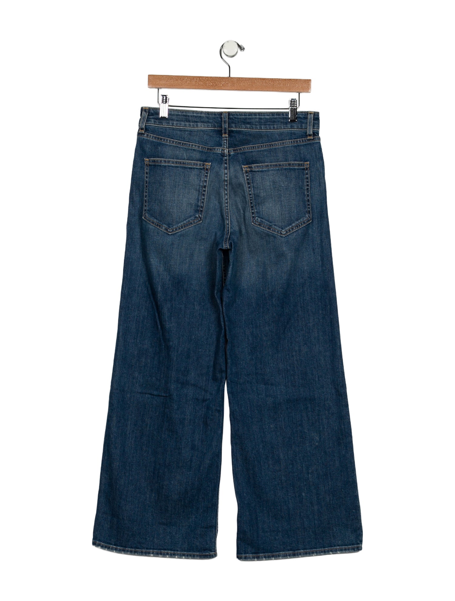 Nili Lotan Mid-Rise Wide Leg Jeans