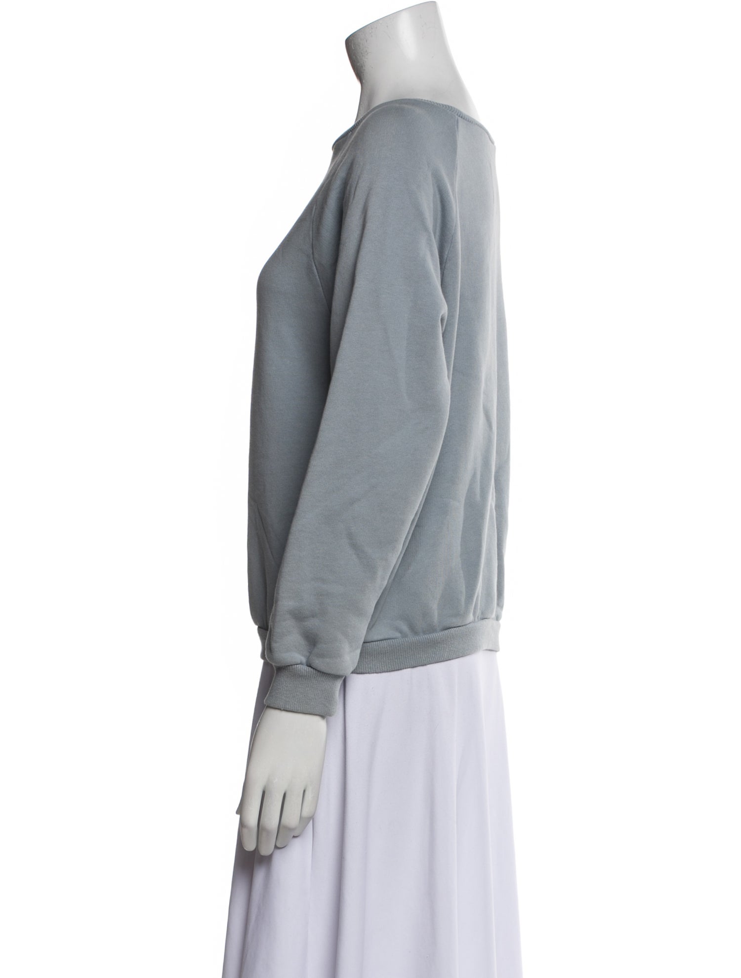 Nili Lotan Bateau Neckline Three-Quarter Sleeve Sweatshirt