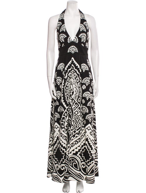 Nili Lotan Printed Long Dress