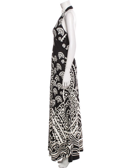 Nili Lotan Printed Long Dress