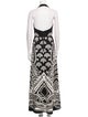 Nili Lotan Printed Long Dress