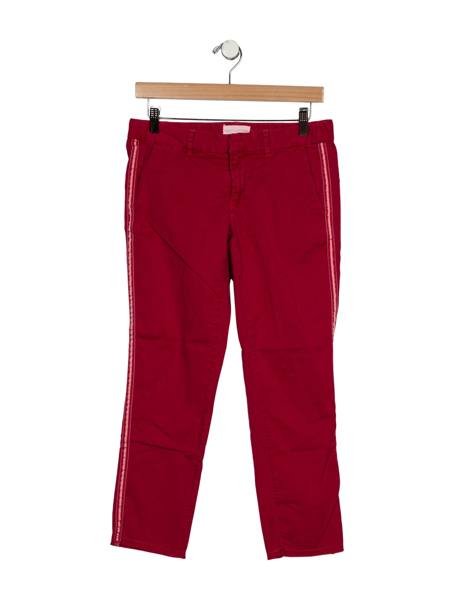 Nili Lotan Low-Rise Straight Leg Jeans