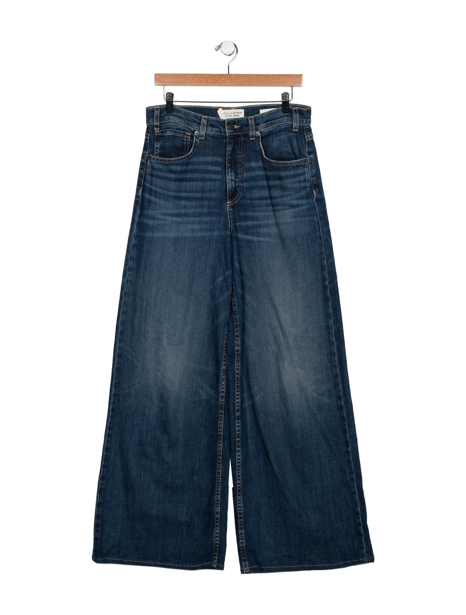 Nili Lotan High-Rise Wide Leg Jeans