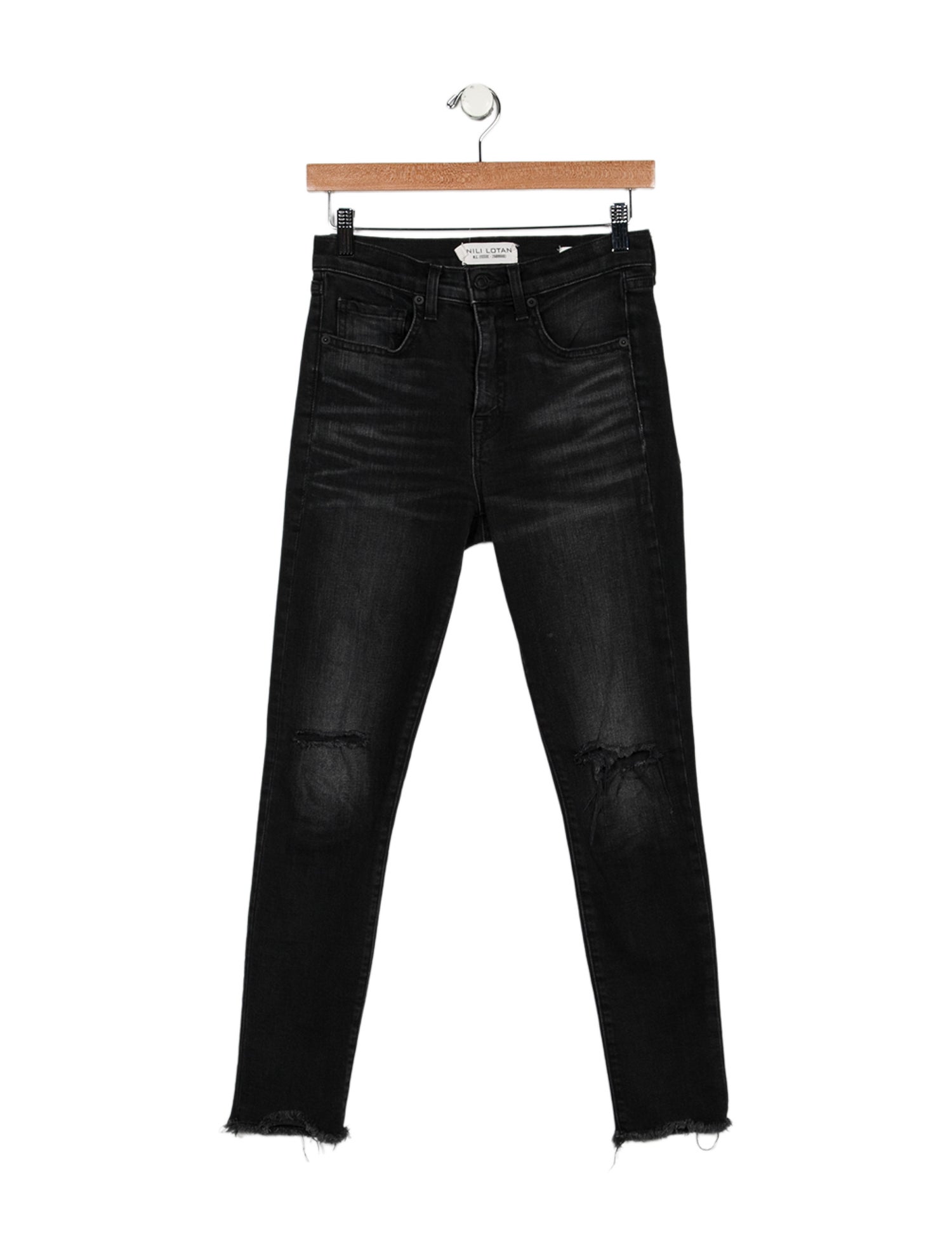 Nili Lotan Mid-Rise Skinny Leg Jeans