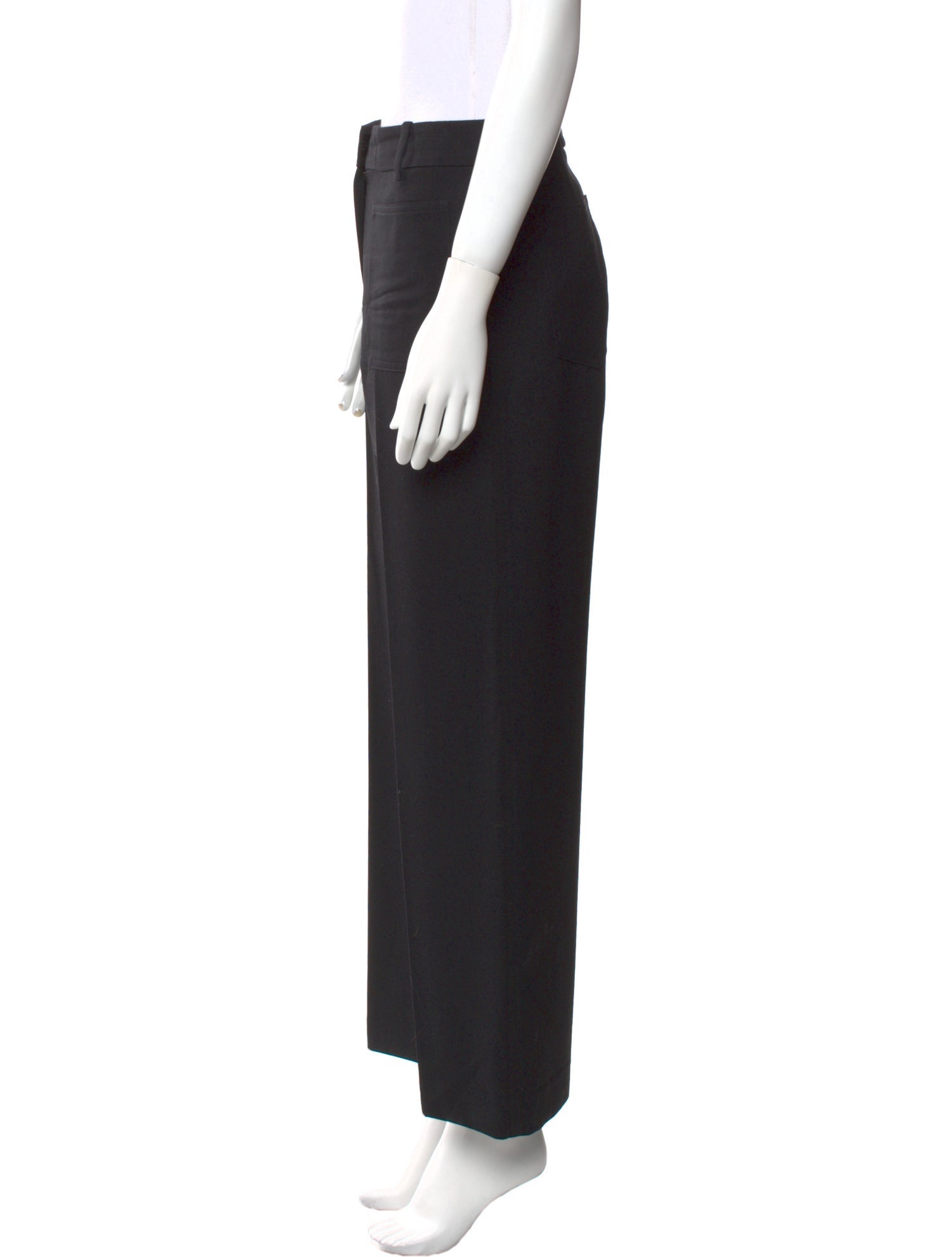 Nili Lotan Virgin Wool Wide Leg Pants