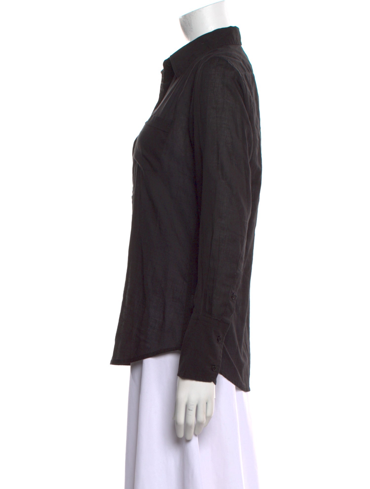 Nili Lotan Long Sleeve Button-Up Top