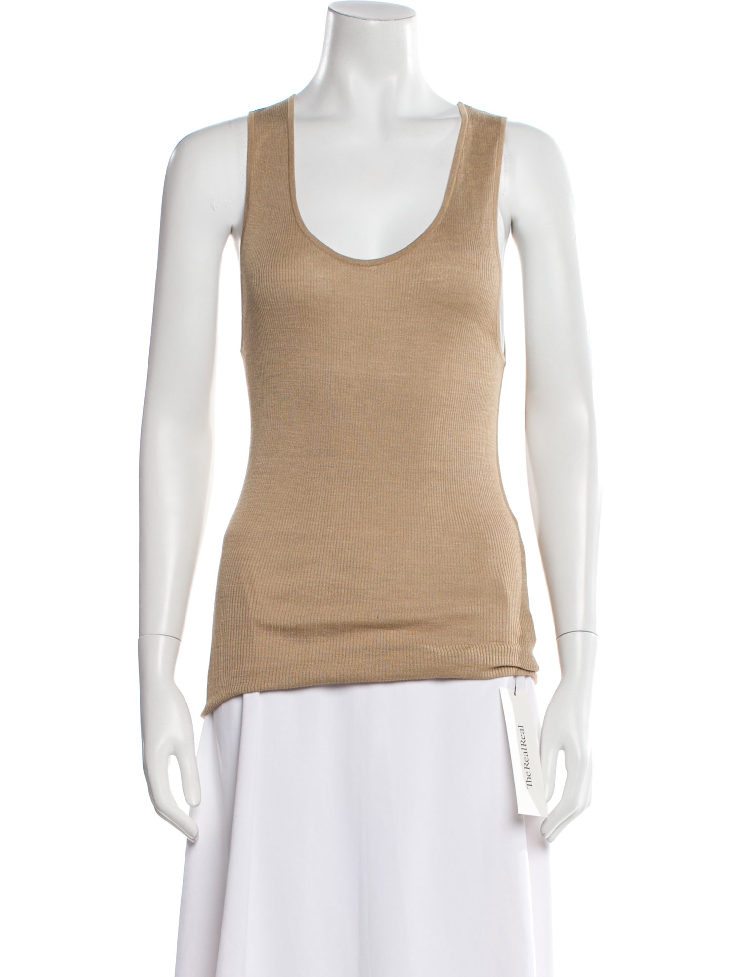 Nili Lotan Silk Scoop Neck Top