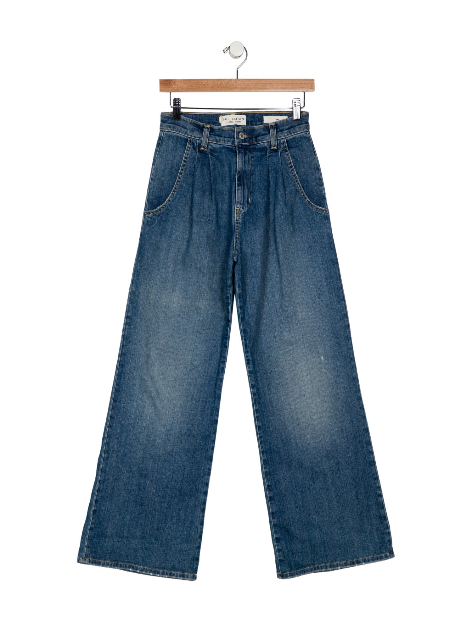 Nili Lotan High-Rise Wide Leg Jeans