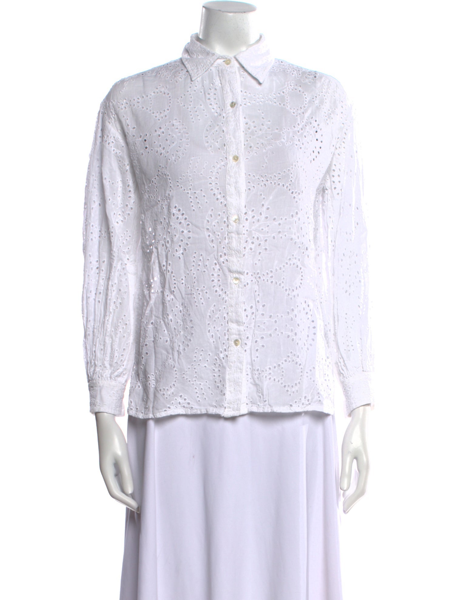 Nili Lotan Long Sleeve Button-Up Top