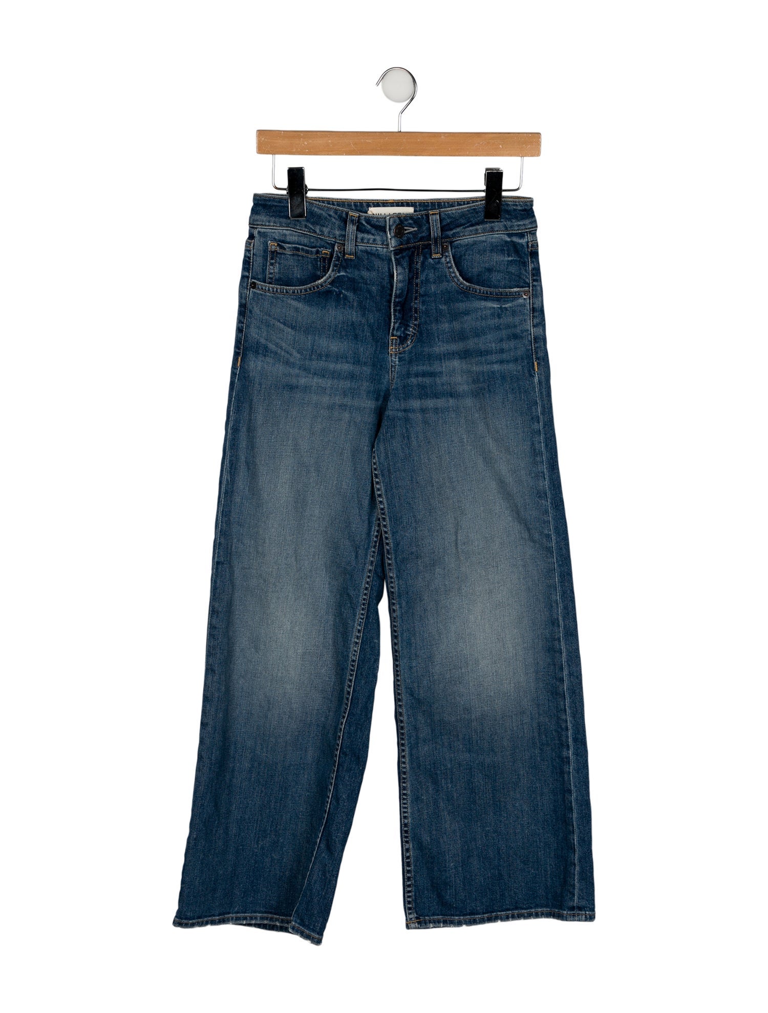 Nili Lotan Mid-Rise Wide Leg Jeans