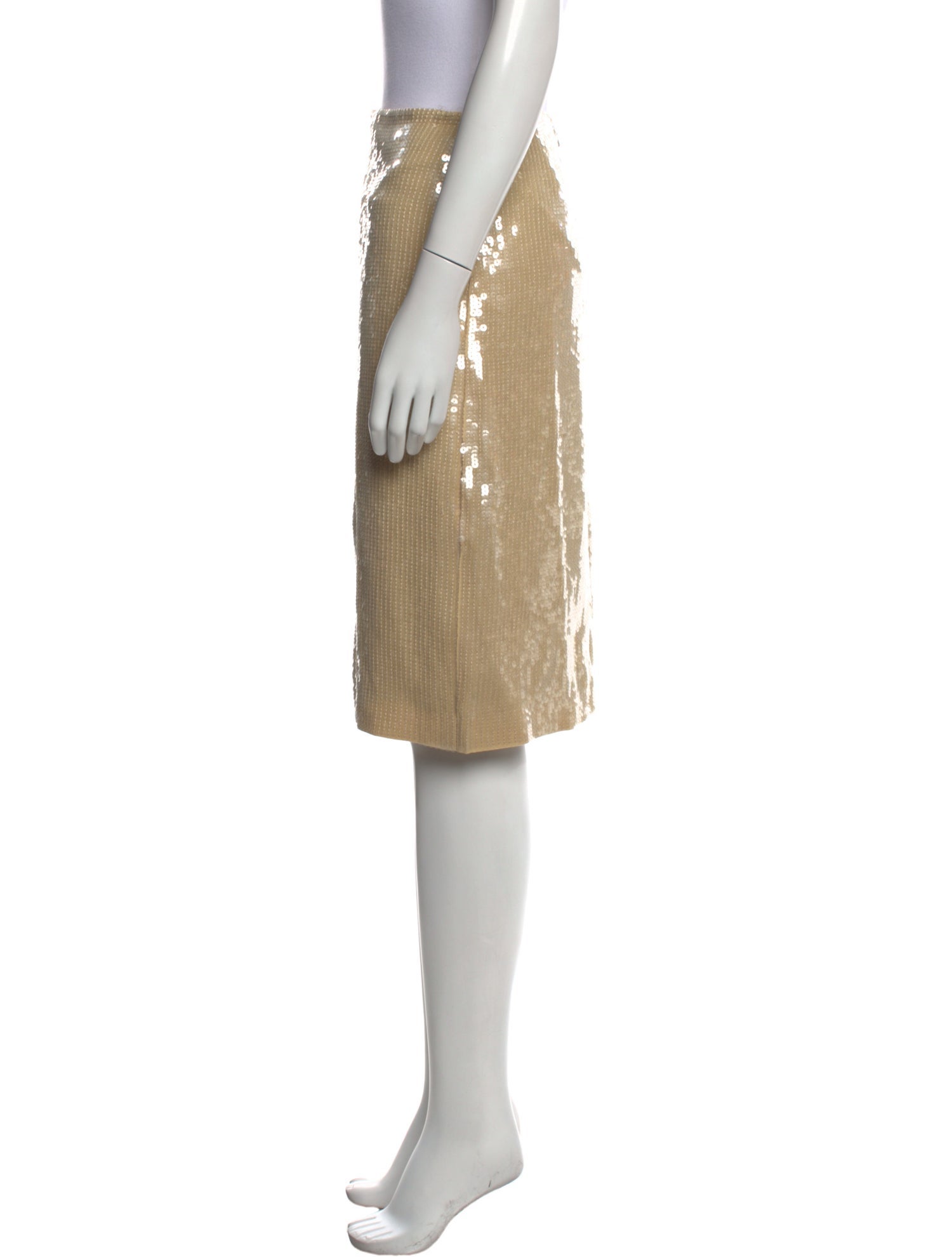 Nili Lotan Sequin Embellishments Knee-Length Skirt