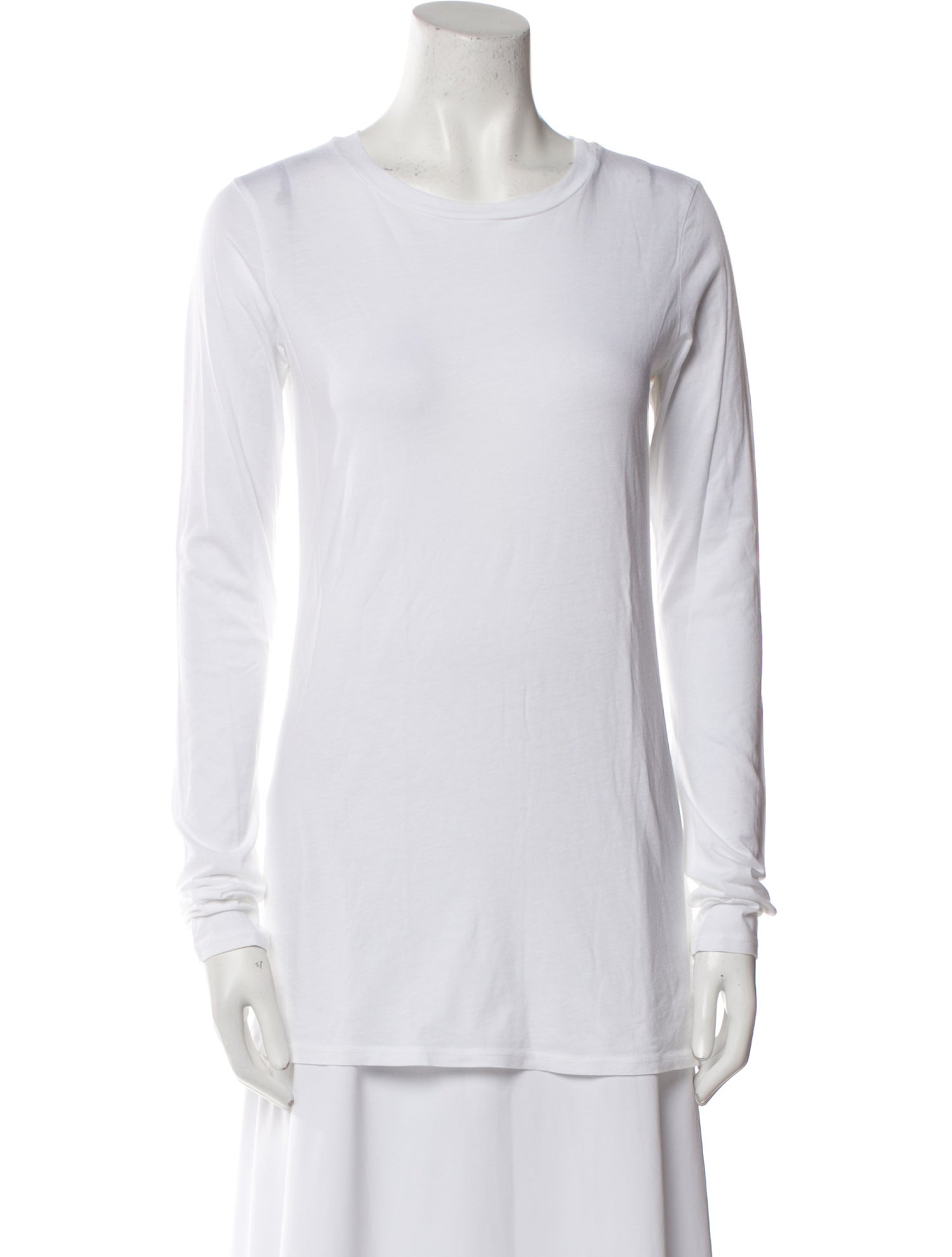 Nili Lotan Scoop Neck Long Sleeve T-Shirt