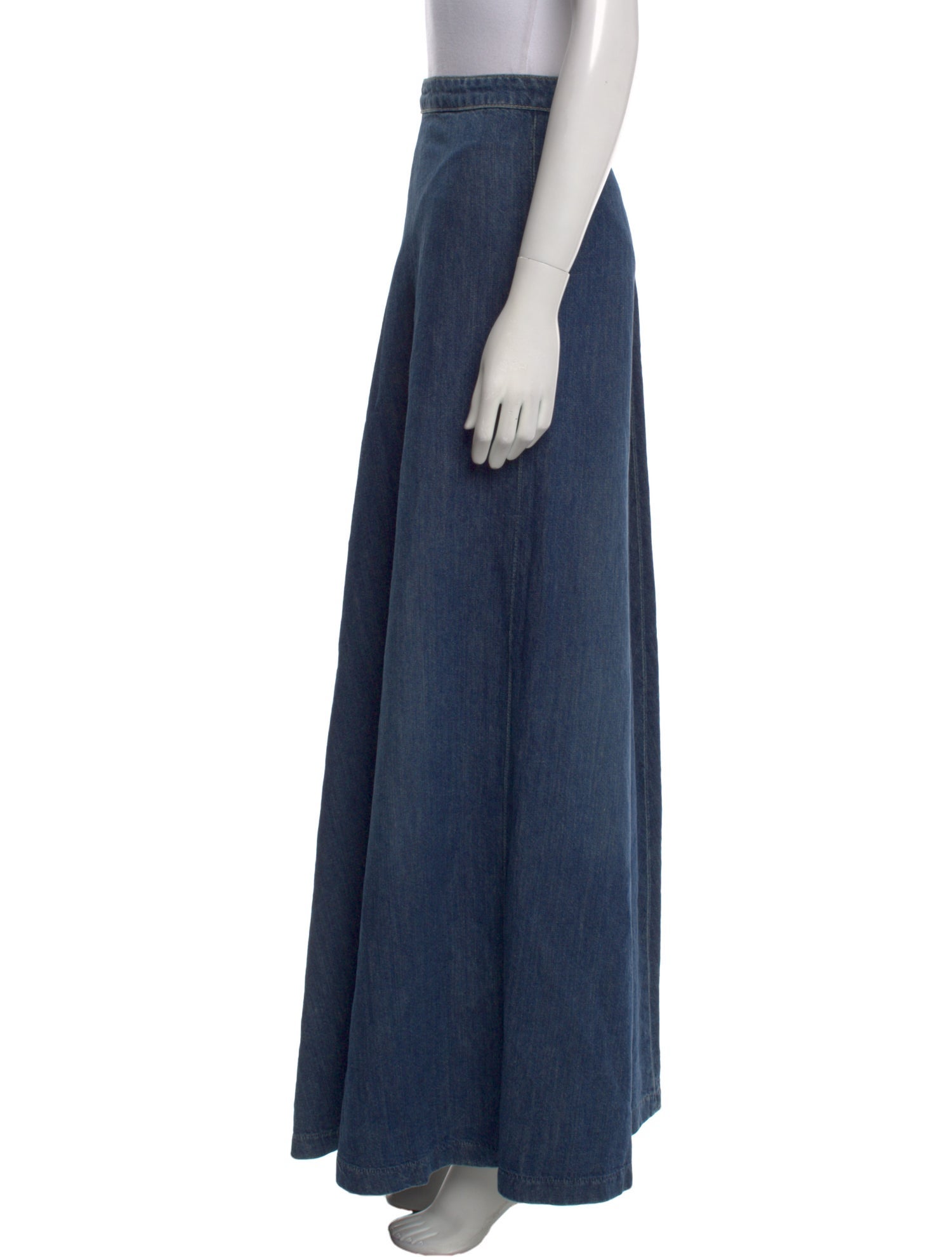 Nili Lotan Pleated Accents Long Skirt