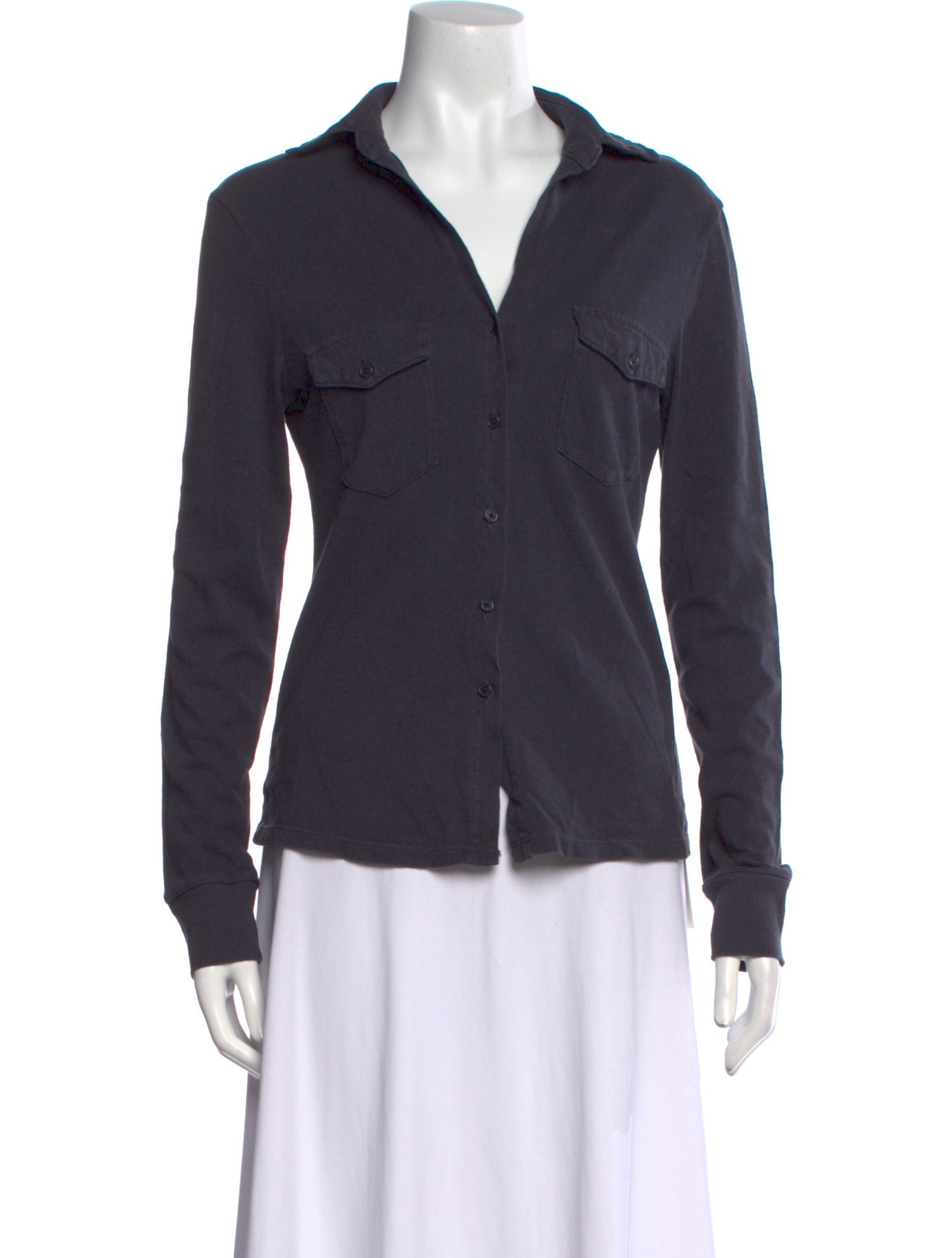 Nili Lotan Long Sleeve Button-Up Top