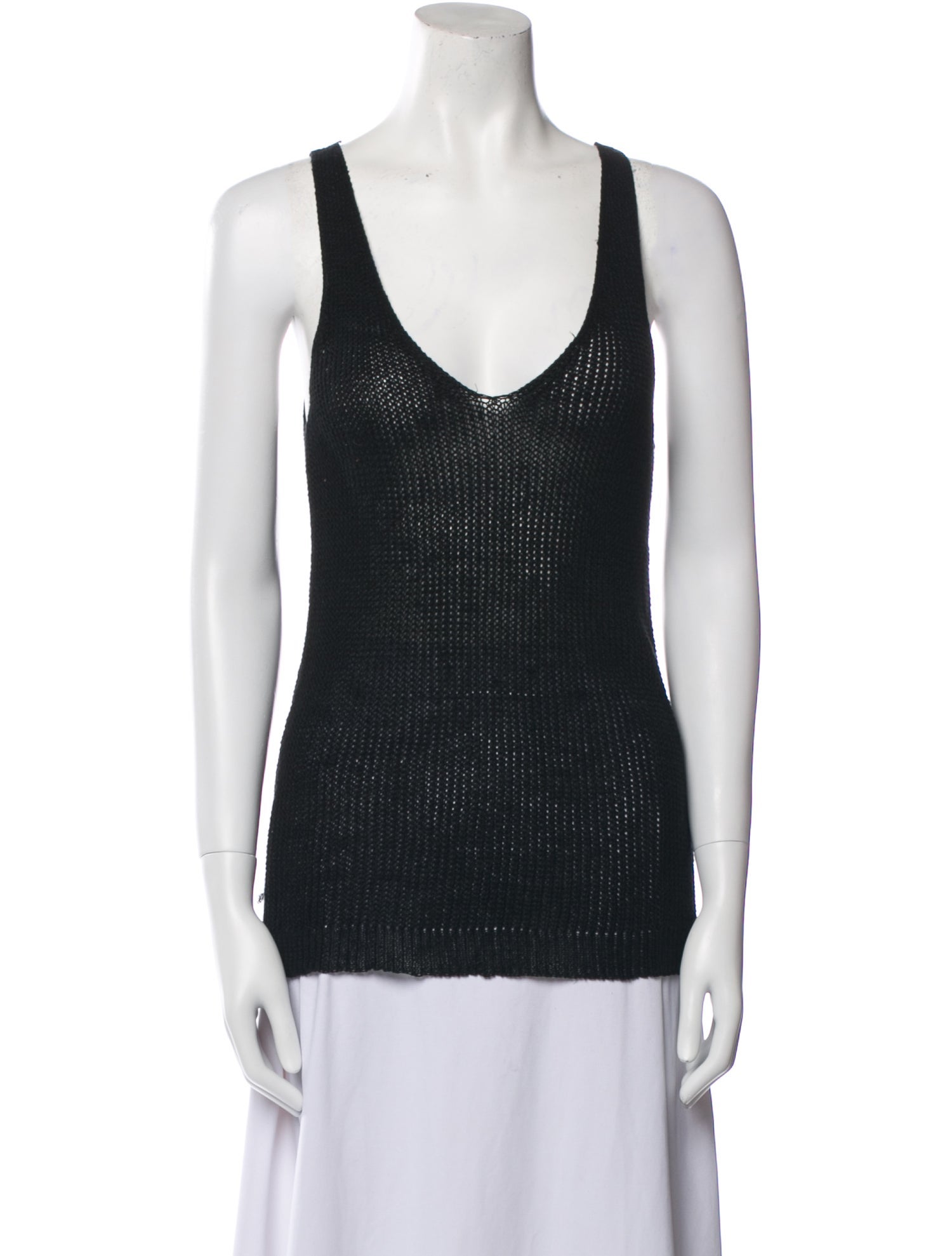 Nili Lotan Linen V-Neck Top