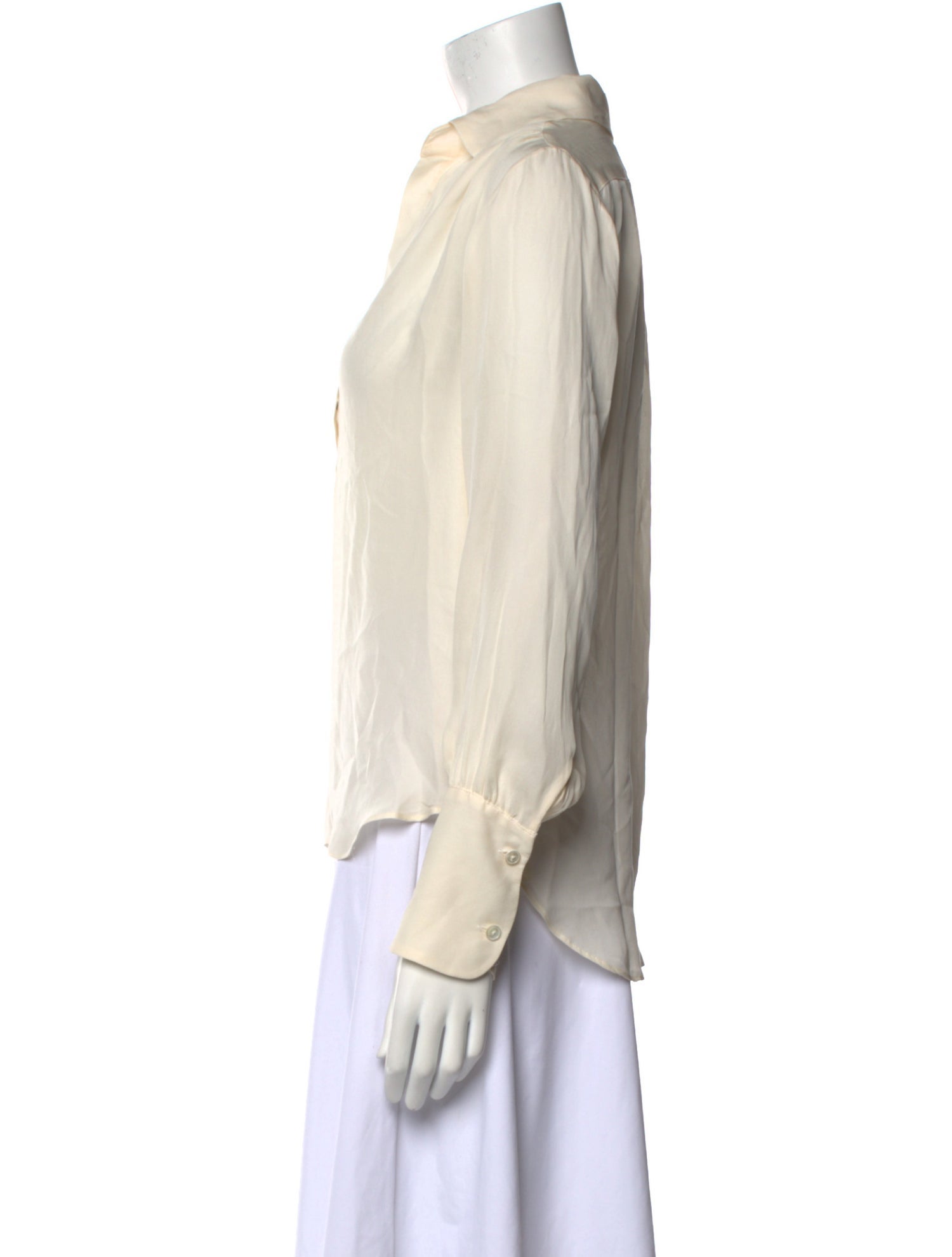 Nili Lotan Silk Long Sleeve Blouse