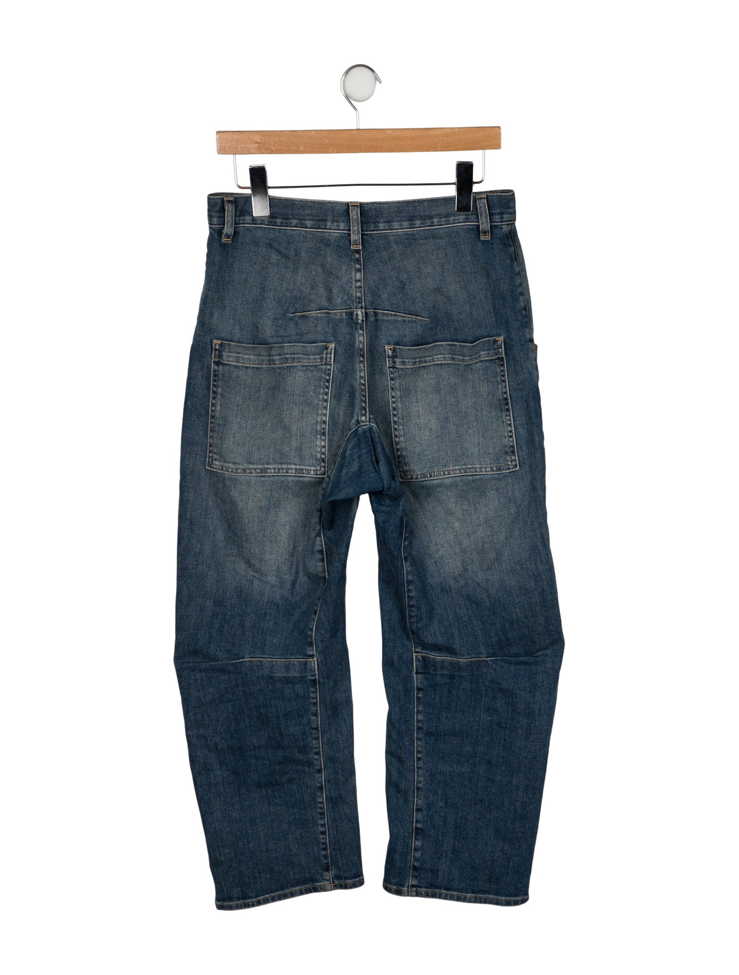 Nili Lotan High-Rise Straight Leg Jeans