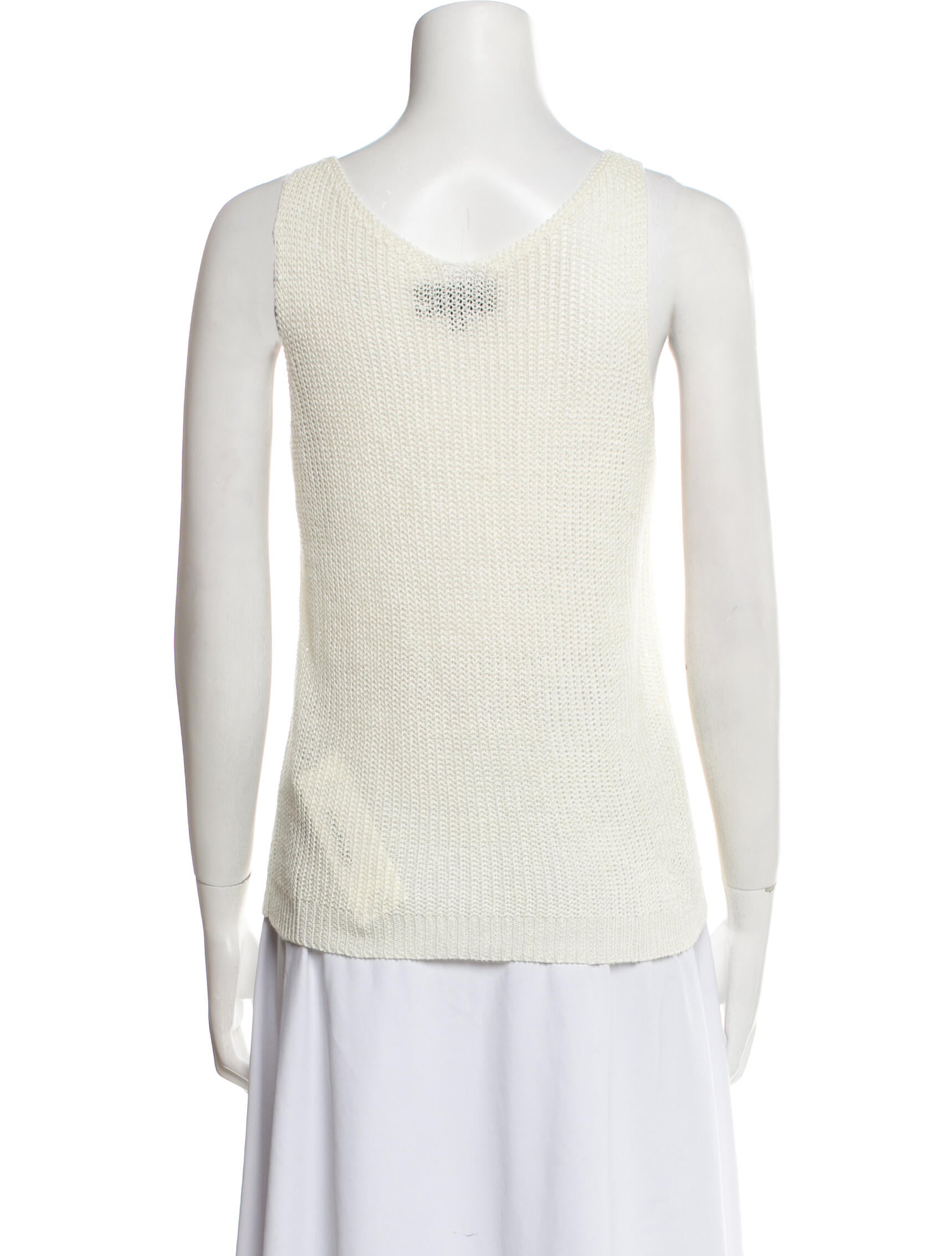 Nili Lotan Linen V-Neck Top